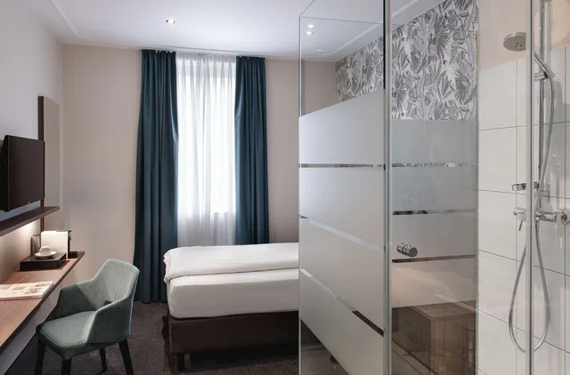 غرفة قياسية مفردة بسرير فردي، Sympathie-Hotel Furstenhof 2/3