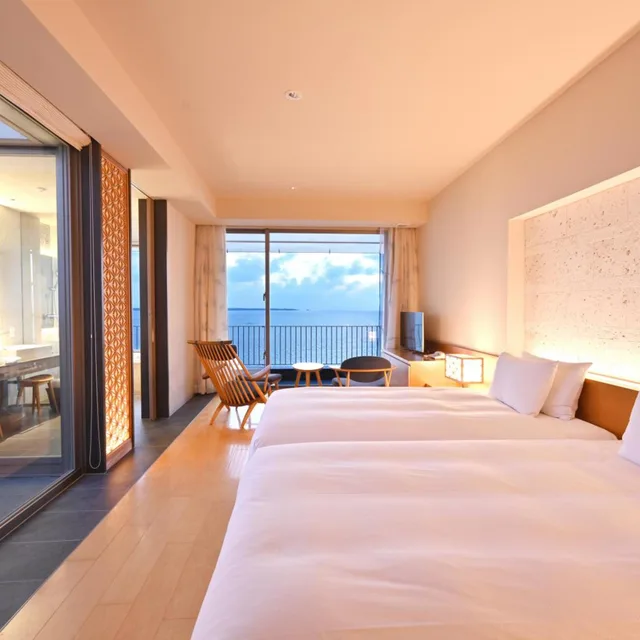 Premium, Twin Beds, Ocean View, Annex, Ishigaki Island Beach Hotel Sunshine 1/10