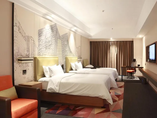 غرفة ديلوكس ثلاثية بسرير فردي، Hampton Inn Guangzhou China 5/9