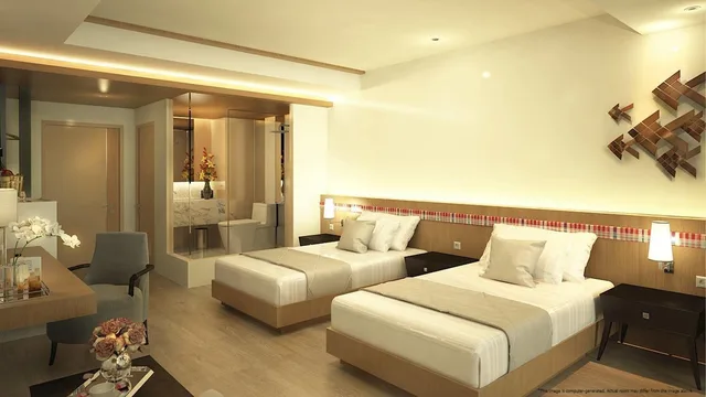 غرفة ديلوكس بسرير فردي، Blu Hotel Nakhon Phanom 4/4