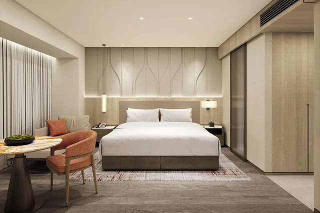 غرفة بسرير كينج مع دخول صالة النادي، The Westin Seoul Parnas 2/8