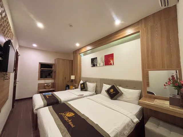 غرفة سوبيريور بسرير مزدوج وسرير فردي، Sen Vang Luxury Hotel 4/8