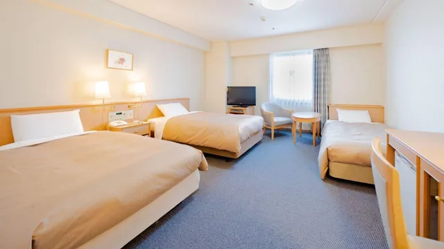 Semi Room, Triple, Single Bed, 2 Semi Double Beds, Smoking، Hotel Grand Terrace Obihiro Ex Obihiro Tokyu Inn 1/1