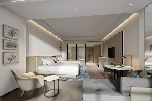 غرفة تنفيذية بسريرين مزدوجين، Delta Hotels By Marriott Jiuzhaigou 2/6