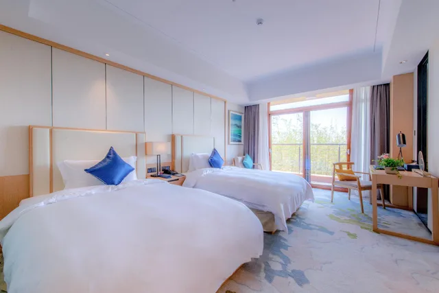 غرفة بسريرين منفصلين بإطلالة على الحديقة، Siko Grand Hotel Suzhou Yangcheng 1/1