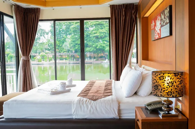 غرفة بإطلالة على البحيرة، Chawalun Resort 3/3