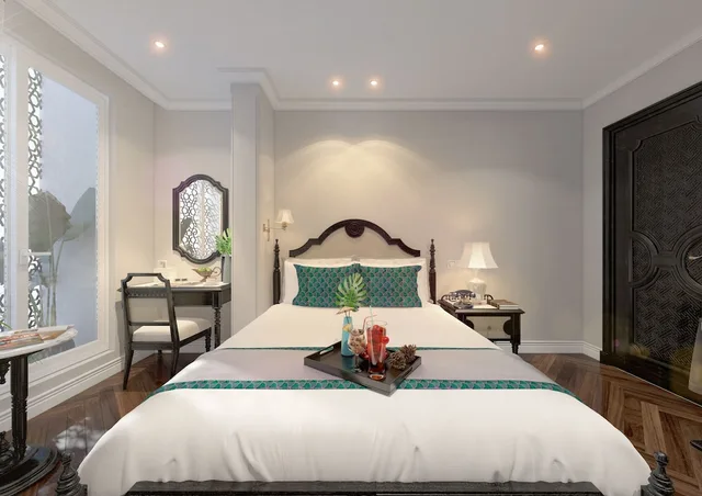 غرفة ديلوكس بسريرين منفصلين بغرفة نوم واحدة، HANOI GRACEFUL HOTEL 2/10