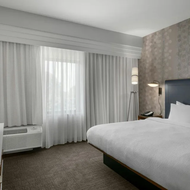 Room, King Bed, Sofa, Bathtub, Accessible, Courtyard by Marriott Charlotte Airport North 3/8