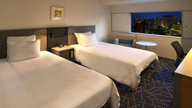 غرفة قياسية بسريرين منفصلين، Ana Crowne Plaza Hotel Niigata 1/2