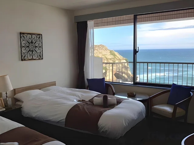غرفة فاخرة بسريرين منفصلين، Isohara Seaside Hotel 1/1