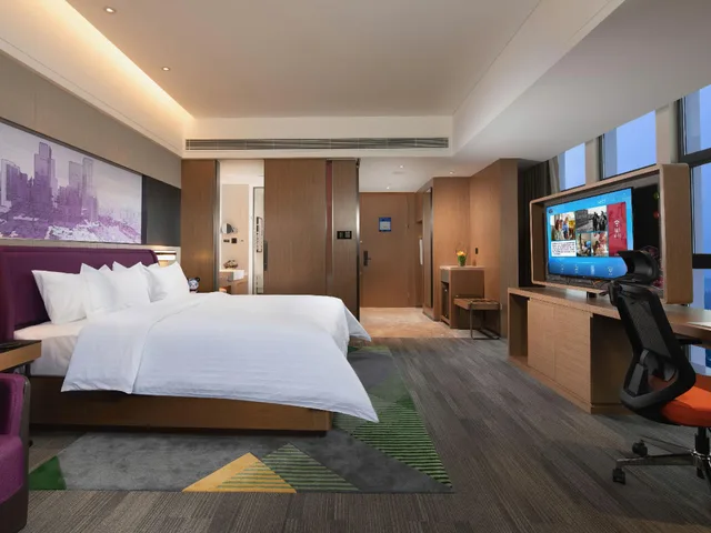 غرفة ديلوكس بسرير كوين، Hampton by Hilton Chengdu Dujiangyan 1/1