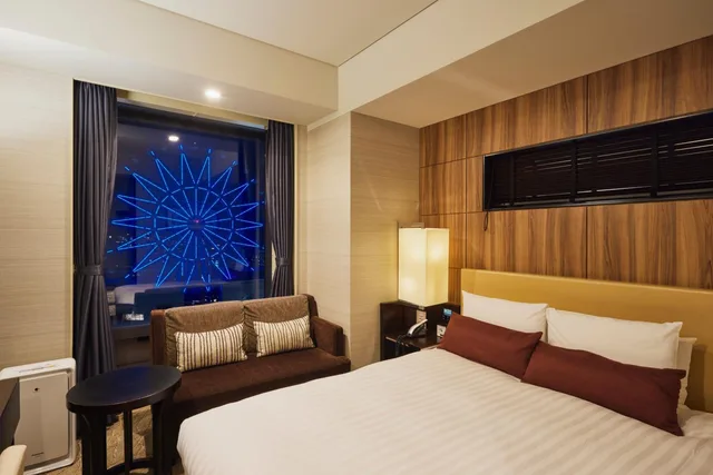 غرفة ركنية بسرير مزدوج للمدخنين، Solaria Nishitetsu Hotel Kagoshima 3/6