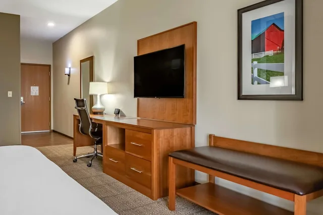 جناح بسرير كينج مع أريكة لذوي الإعاقة، Comfort Suites Hotel and Conference Center, Berlin OH 4/4