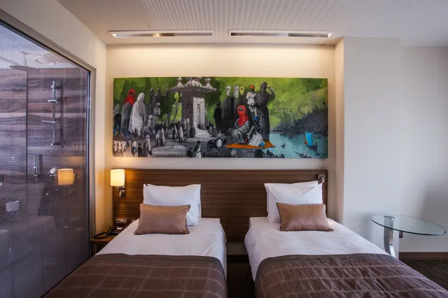 غرفة عائلية بسرير كينج وسريرين منفصلين بإطلالة على المدينة بغرفتي نوم، Gorrion Hotel 1/1