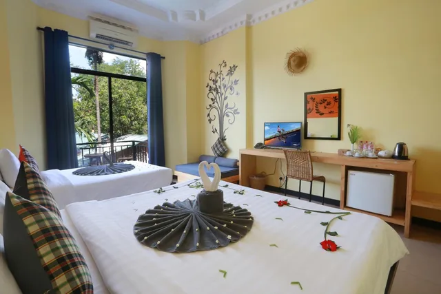 غرفة ديلوكس عائلية، Central Indochine D Angkor Hotel 8/10