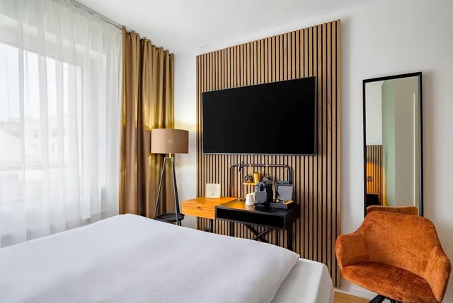 غرفة اقتصادية مفردة بسرير كوين، Aspire Palais Recklinghausen,Trademark Collection by Wyndham 1/7