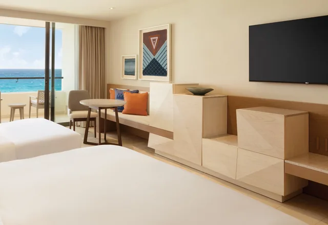 Club, 2 Double Beds, Ocean Front، HYATT ZIVA CANCUN 1/2