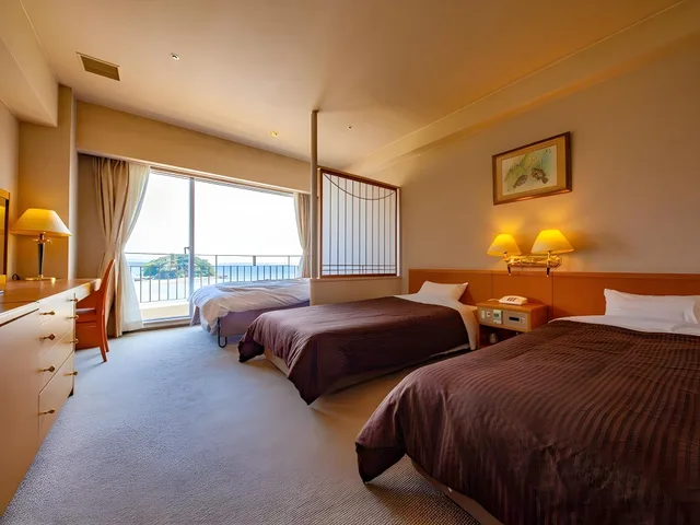 غرفة قياسية بسريرين منفصلين للمدخنين، Gamagori Onsen Hotel Takeshima 1/1