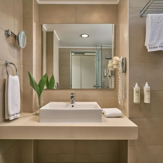 غرفة بانورامية ديلوكس بسرير مزدوج بإطلالة على البحر، Lindos Village Resort And Spa- Adults Only 3/9
