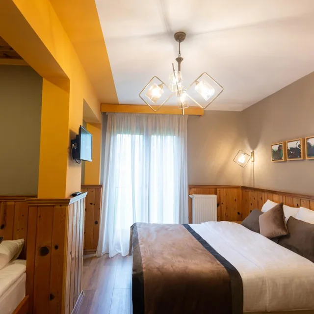 غرفة ثلاثية بإطلالة على الجبل، Ayder Koru Otel 2/6