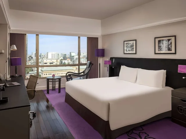 غرفة فاخرة بسرير كينج بإطلالة على المدينة، Sofitel Saigon Plaza Hotel 3/8