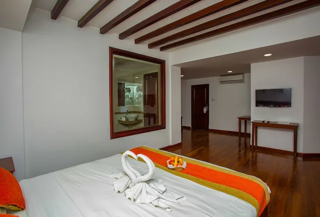 غرفة ديلوكس بسريرين منفصلين بإطلالة على الحديقة، Apsara Boutique Hotel 1/10