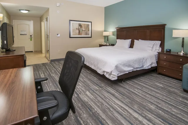 غرفة بسرير كينج لذوي الإعاقة، Hampton Inn Suites Baton Rouge Port Allen 1/1