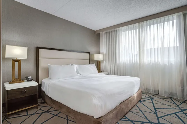 غرفة بسرير كينج مع أريكة لذوي الإعاقة، Embassy Suites by Hilton Seattle Bellevue 4/8