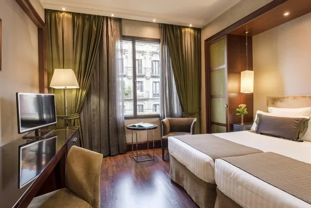 غرفة قياسية بسريرين منفصلين، Hotel Barcelona Center 4/6