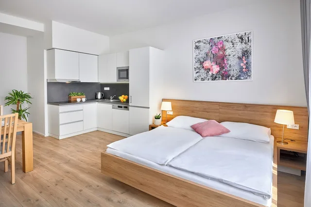 شقة كومفورت بسريرين كوين، Downtown Suites Belohorska 3/5