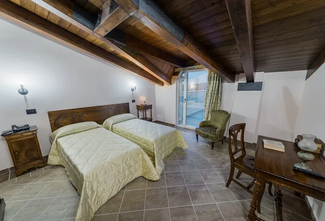 غرفة بسرير مزدوج أو سريرين منفصلين، Palazzo Cestari Hotel 4/10