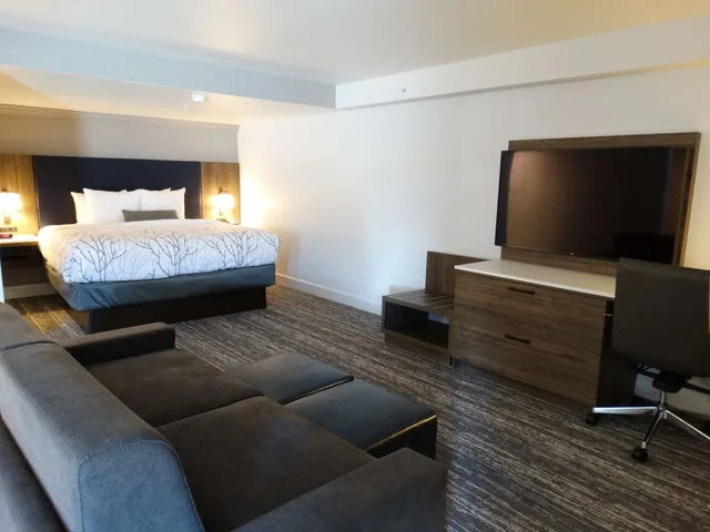 جناح بسرير كينج بإطلالة على المسبح بشرفة مع أريكة، Best Western Denver East 6/10