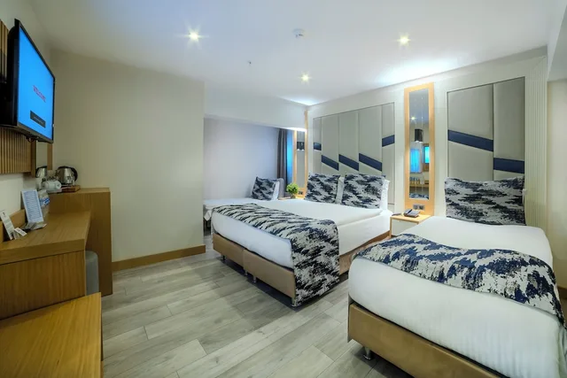 غرفة اقتصادية ثلاثية بسرير مزدوج وسرير فردي، Downtown Sirkeci Hotel 1/10