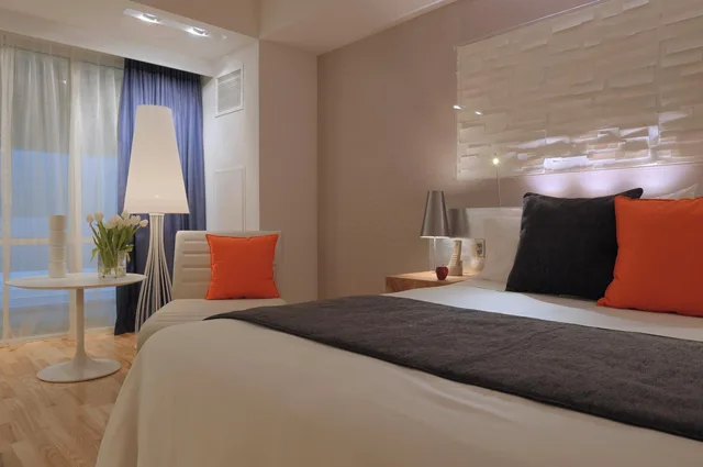 غرفة بسرير كينج في طابق مرتفع، Radisson Blu Aqua Hotel, Chicago 1/2