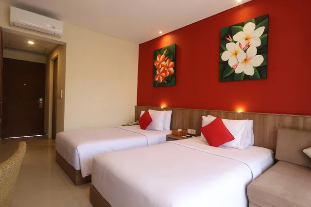 غرفة بريميير ديلوكس بسريرين منفصلين بإطلالة على المدينة، Grand La Walon Hotel 1/4