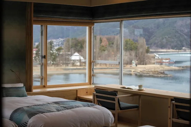 غرفة ركنية بسريرين منفصلين، Fuji Lake Hotel 5/6
