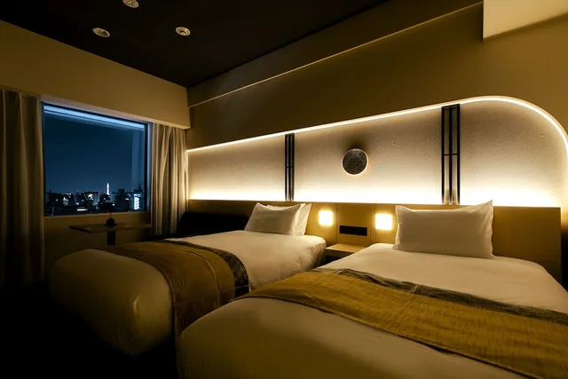 غرفة بريميوم بسريرين منفصلين، Hotel Gracery Kyoto Sanjo 1/3