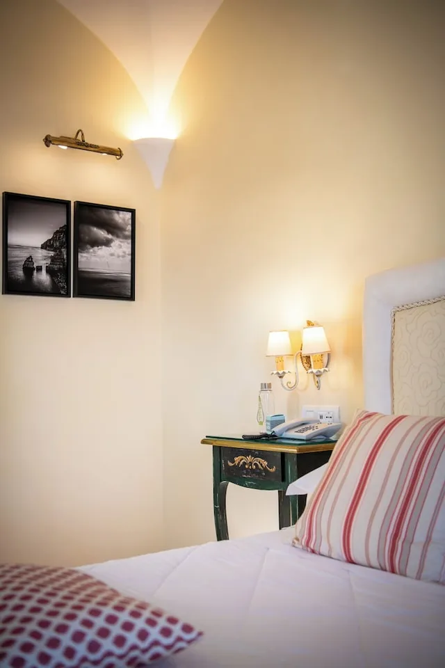 غرفة بسريرين منفصلين بإطلالة على الحديقة، Hotel Margherita 1/10