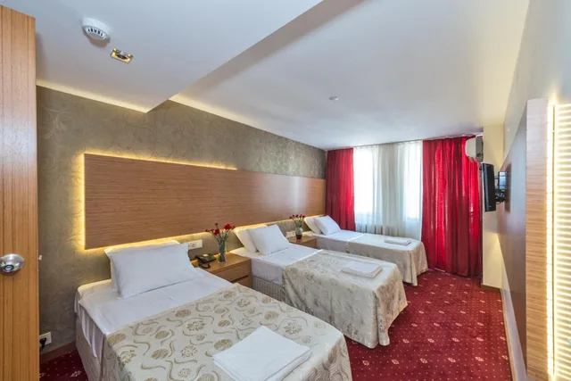 غرفة قياسية ثلاثية بثلاثة أسرّة، Erbazlar Hotel 3/7
