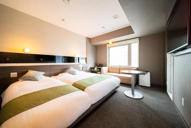 Semi Room, Hollywood, Twin Beds, 2 Semi Double Beds، Superhotel Premier Ginza 1/1