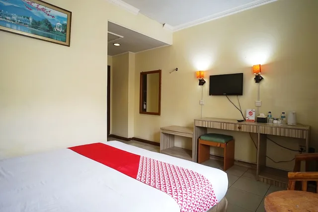 غرفة ديلوكس بسرير مزدوج، OYO 2015 Bandara Hotel Balikpapan 4/7