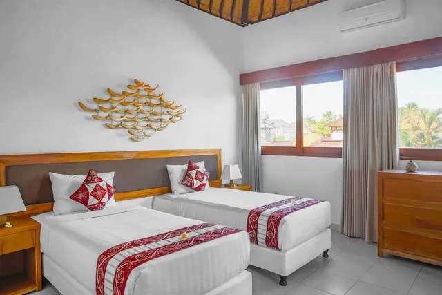 فيلا بسريرين منفصلين وسريرين كينج وأسرّة بطابقين بـ4 غرف نوم بمسبح خاص، Villa Bali Caviar 2/10