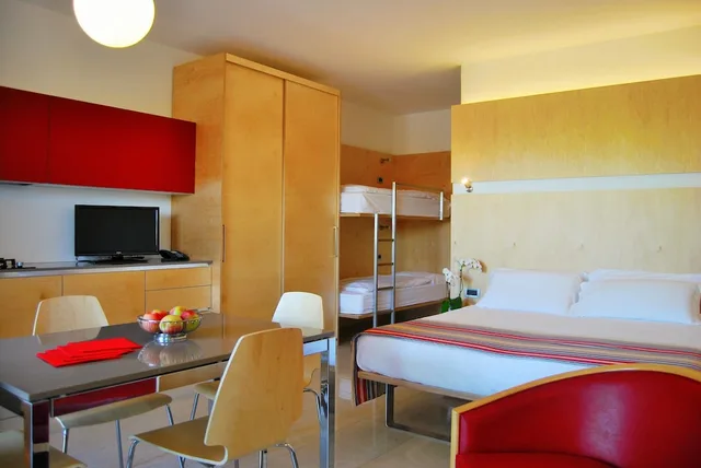 استوديو سوبيريور بسرير بطابقين بشرفة، APARTHOTEL ALBATROS 2/3