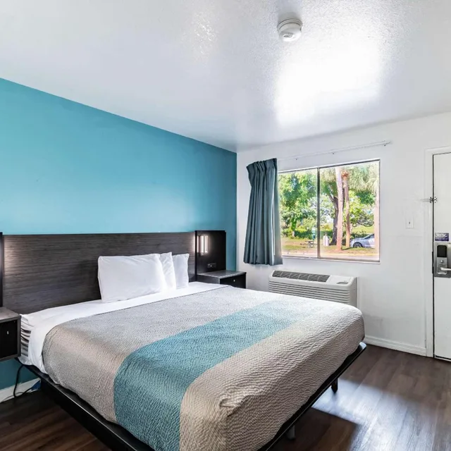 1 King Bed Mob Acc RI Shwr Nsmk Micfridg، Motel6 Tampa, FL 7/10
