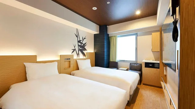 غرفة اقتصادية بسريرين منفصلين، Daiwa Royal Hotel D City Nagoya Fushimi 1/2