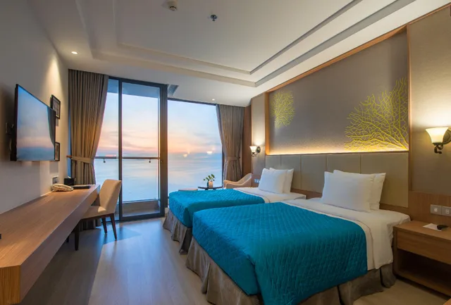 غرفة ديلوكس بسريرين منفصلين بشرفة، Navada Beach Hotel 2/3