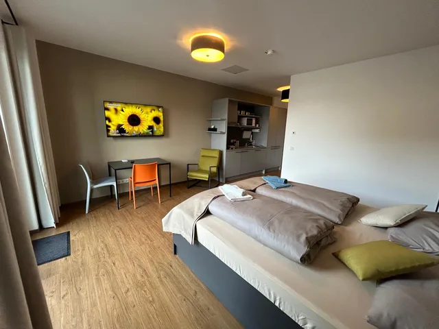 استوديو بسرير فردي بشرفة، Fair n Square Hotel 24 Stunden Check In 1/5