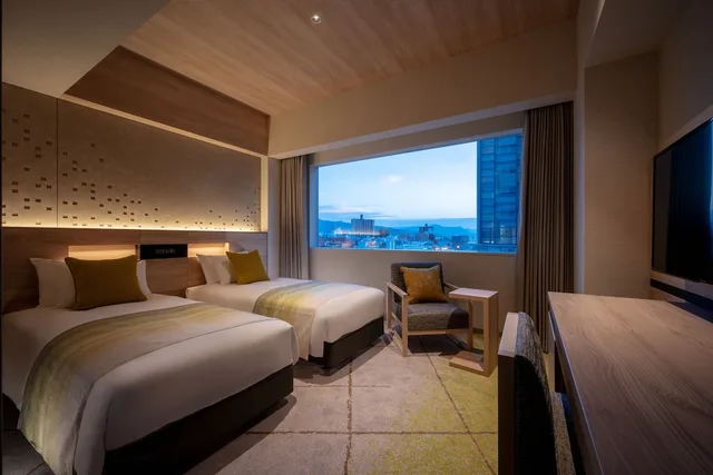 Room, Twin Beds, South Tower، Hotel Metropolitan Yamagata 1/2