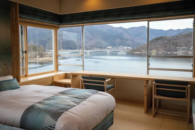 غرفة ركنية بسريرين منفصلين، Fuji Lake Hotel 4/6