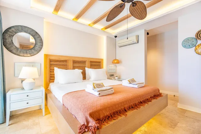 غرفة بسرير مزدوج بإطلالة على البحر، Kalkan Saray Suites Hotel 5/10